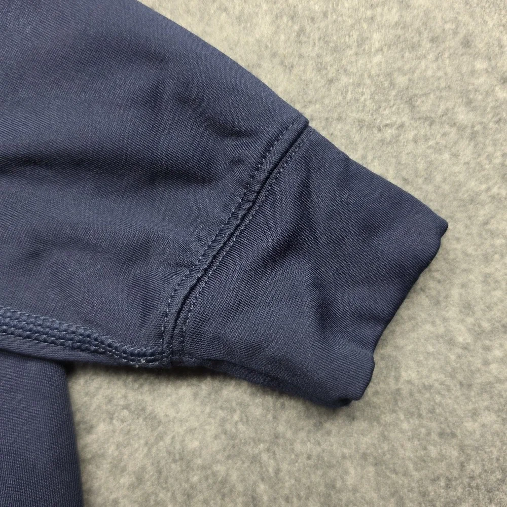 Nike Pro Therma-FIT Blue Mock Neck Long Sleeve Shirt Size S Logo